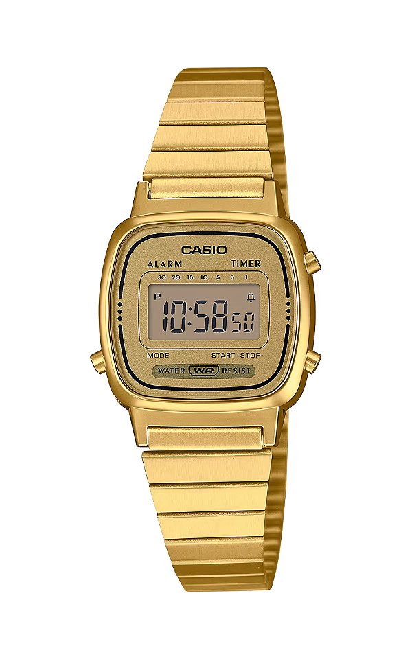 Relogio casio Vintage Metal LA670wga-9 Dourado