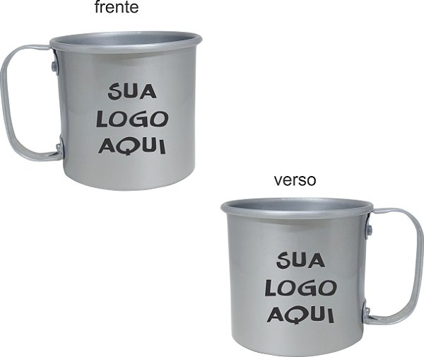 Caneca Alumínio 300ml Personalizada do Seu Jeito