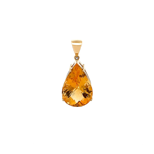 Cotidianos Pingente de Citrino e Ouro Amarelo 18K (P13210)