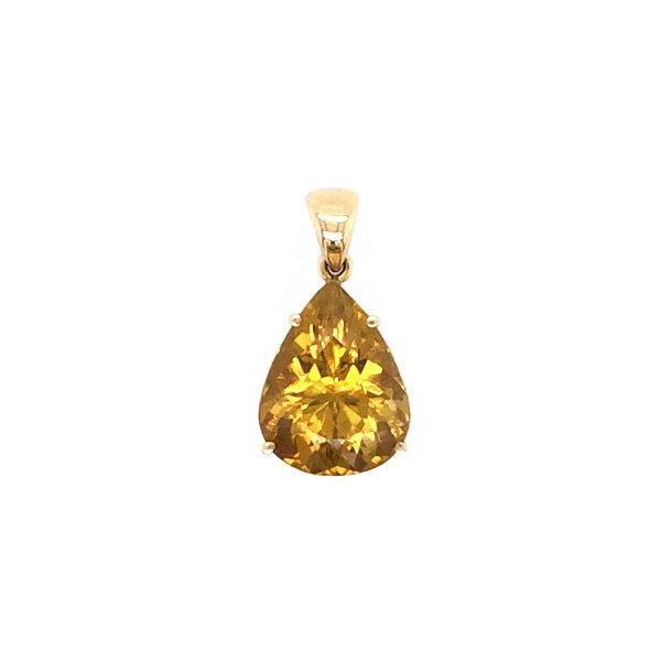 Pingente de Turmalina e Ouro Amarelo 18K (P3554n)