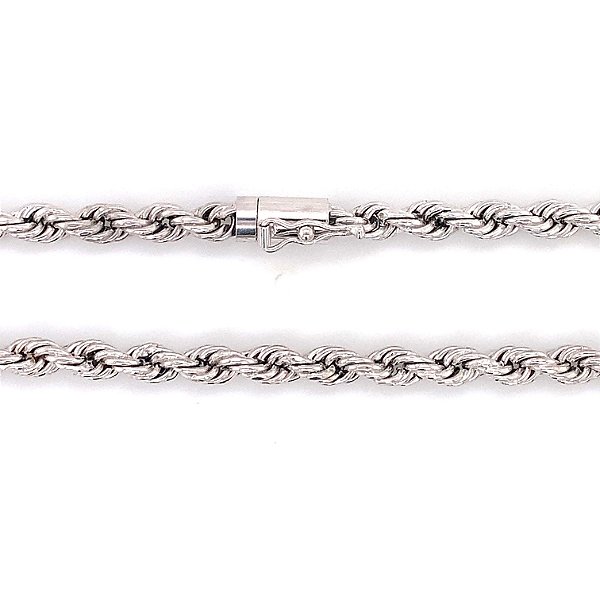 Corrente de Ouro Branco 18k Luxo (C161)