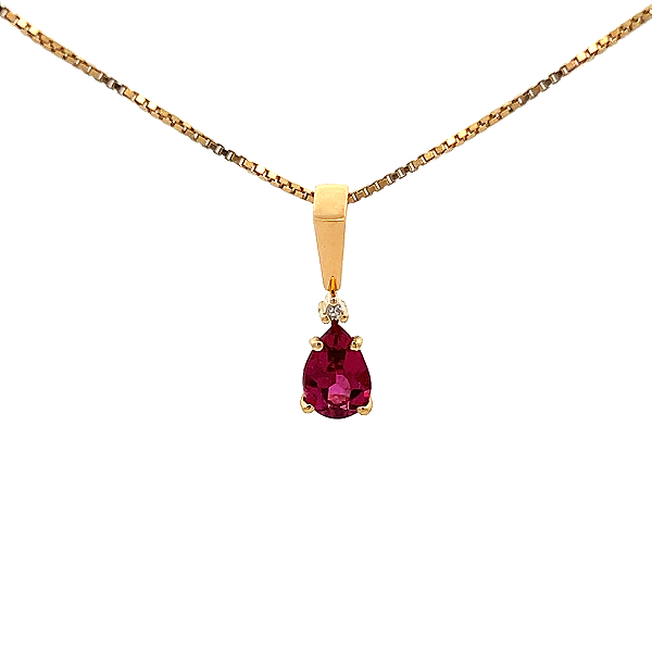 Pingente de Rubelita e Ouro Amarelo 18K (PLTRB20Y)