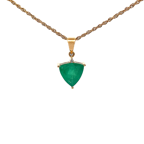 Pingente de Esmeralda em Ouro Amarelo 18k (P6197)