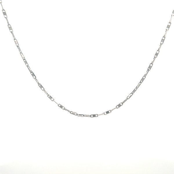 Corrente de Ouro Branco 18k (C125)
