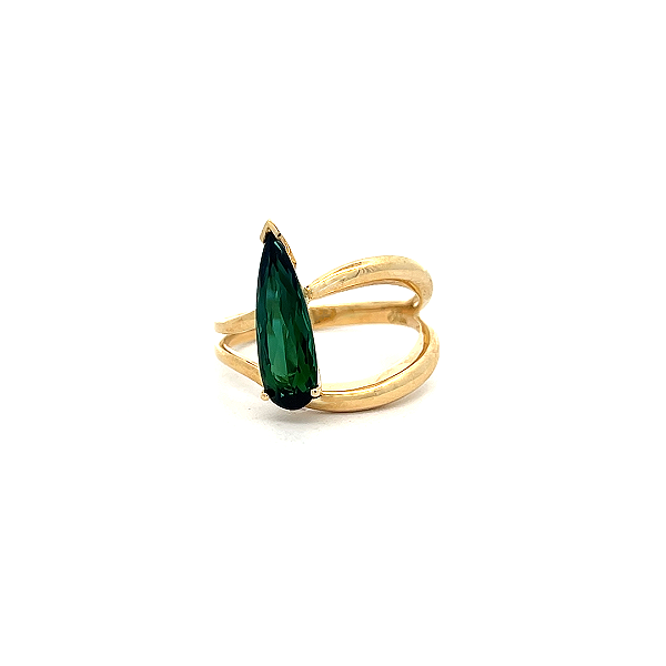 Anel de Turmalina e Ouro Amarelo 18K (A14753)