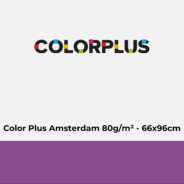 Papel Color Plus Amsterdam 80g/m² 66x96cm - Pacote com 50 folhas