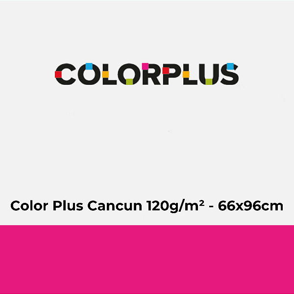Papel Color Plus Cancun 120g/m² 66x96cm - Pacote com 50 folhas