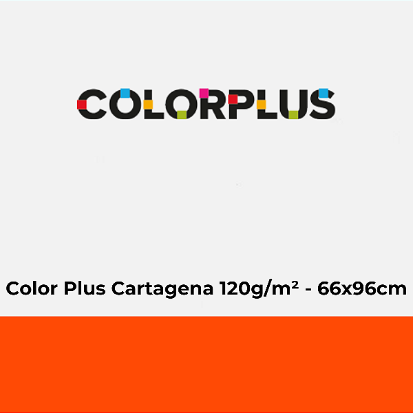 Papel Color Plus Cartagena 120g/m² 66x96cm - Pacote com 50 folhas