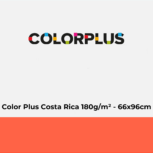 Papel Color Plus Costa Rica 180g/m² 66x96cm - Pacote com 25 folhas