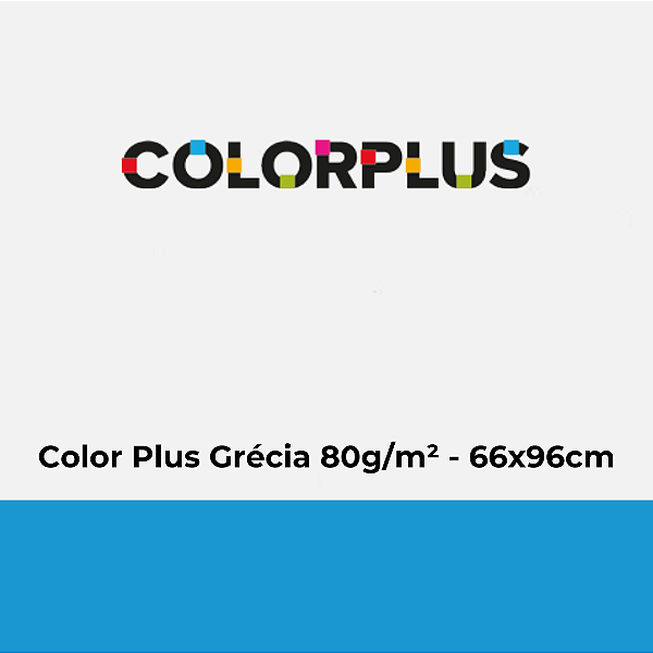 Papel Color Plus Grécia 80g/m² 66x96cm - Pacote com 50 folhas