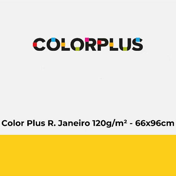 Papel Color Plus Rio de Janeiro 120g/m² 66x96cm - Pacote com 50 folhas