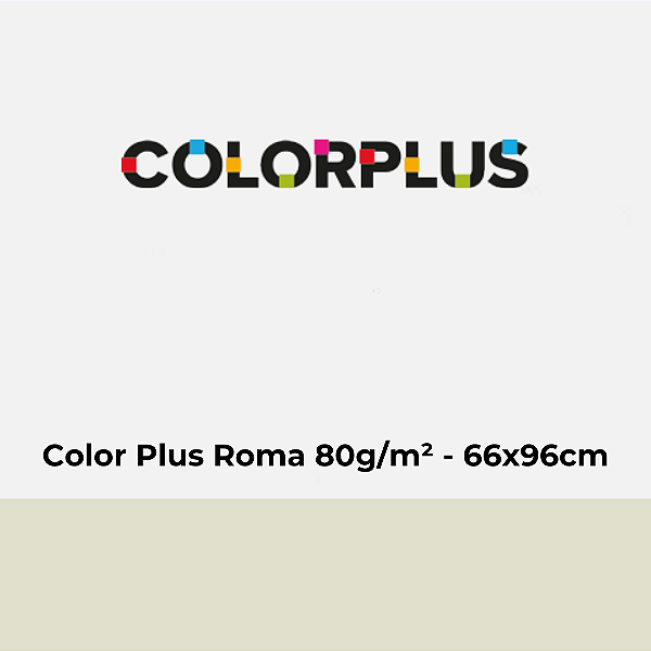 Papel Color Plus Roma 80g/m² 66x96cm - Pacote com 50 folhas