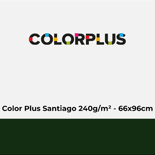 Papel Color Plus Santiago 240g/m² 66x96cm - Pacote com 25 folhas