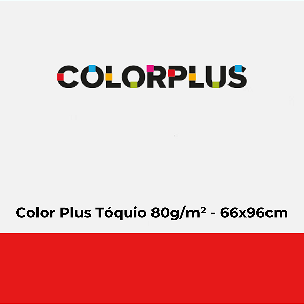 Papel Color Plus Tóquio 80g/m² 66x96cm - Pacote com 50 folhas
