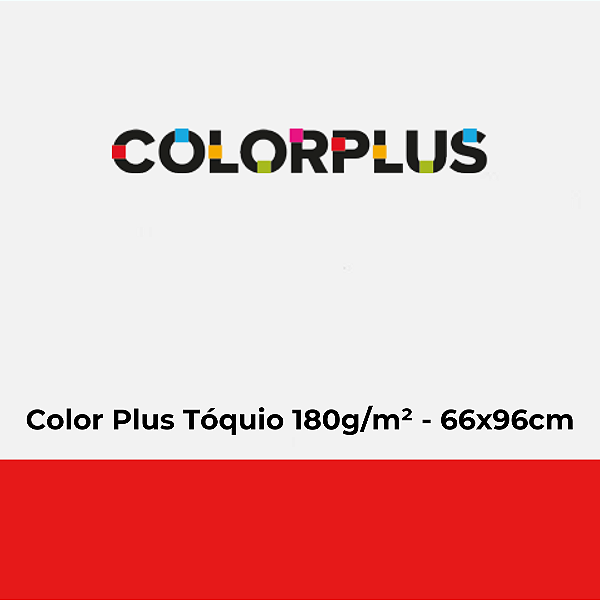 Papel Color Plus Tóquio 180g/m² 66x96cm - Pacote com 25 folhas