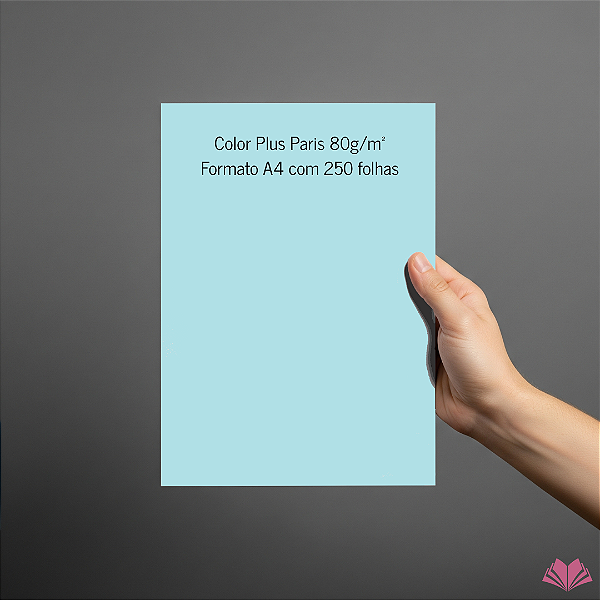 Papel Color Plus A4 Paris 80g/m² - Pacote com 250 folhas