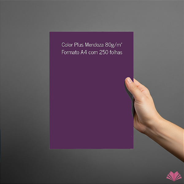 Papel Color Plus A4 Mendoza 80g/m² - Pacote com 250 folhas