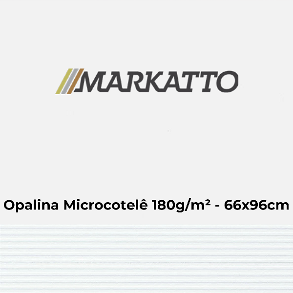 Papel Markatto Opalina Microcotelê 180g/m² 66x96cm - Pacote com 25 folhas