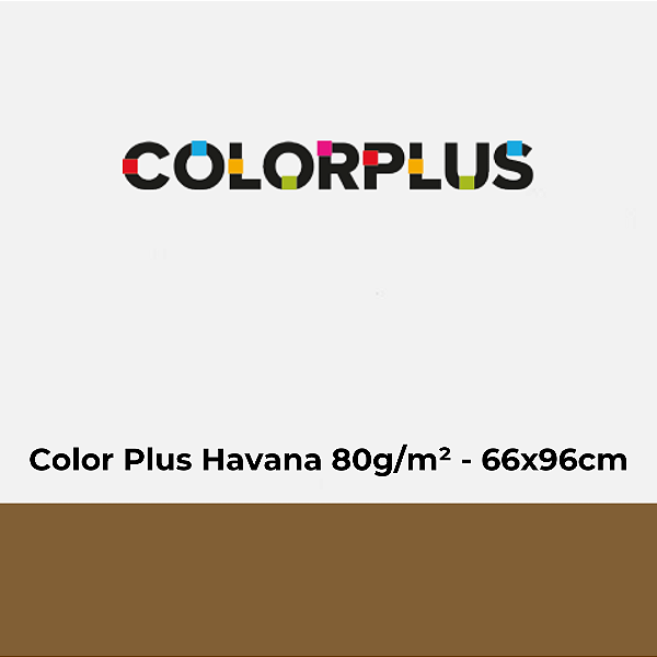 Papel Color Plus Havana 80g/m² 66x96cm - Pacote com 50 folhas