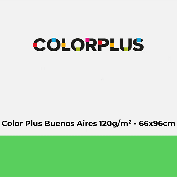 Papel Color Plus Buenos Aires 120g/m² 66x96cm - Pacote com 50 folhas