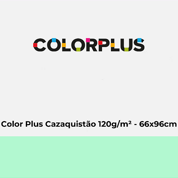 Papel Color Plus Cazaquistão 120g/m² 66x96cm - Pacote com 50 folhas