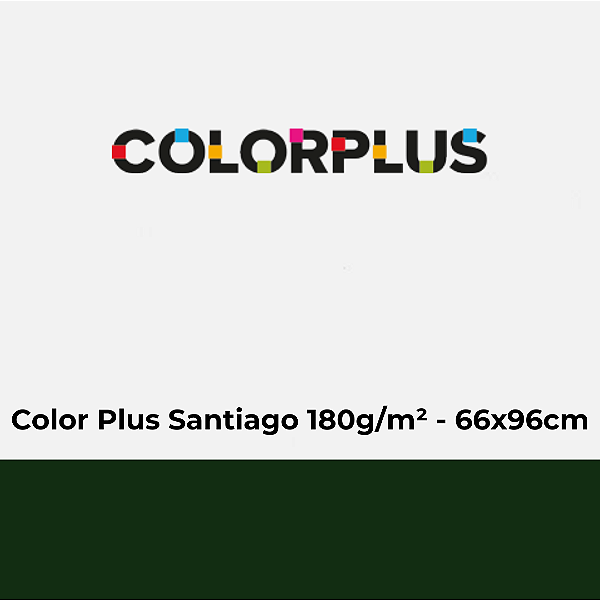 Papel Color Plus Santiago 180g/m² 66x96cm - Pacote com 25 folhas