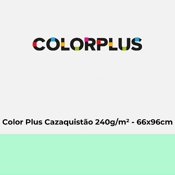 Papel Color Plus Cazaquistão 240g/m² 66x96cm - Pacote com 25 folhas