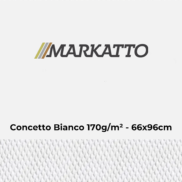 Papel Markatto Concetto Bianco 170g/m² 66x96cm - Pacote com 25 folhas