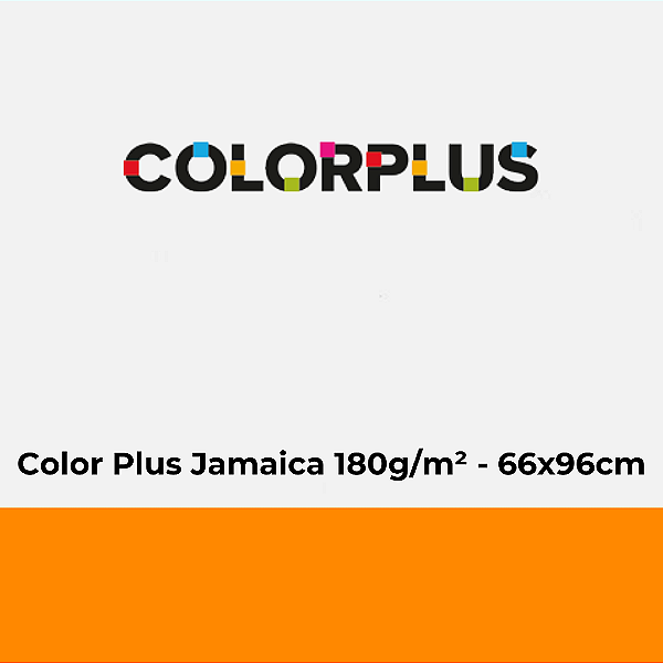 Papel Color Plus Jamaica 180g/m² 66x96cm - Pacote com 25 folhas