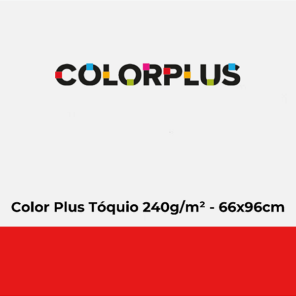 Papel Color Plus Tóquio 240g/m² 66x96cm - Pacote com 25 folhas