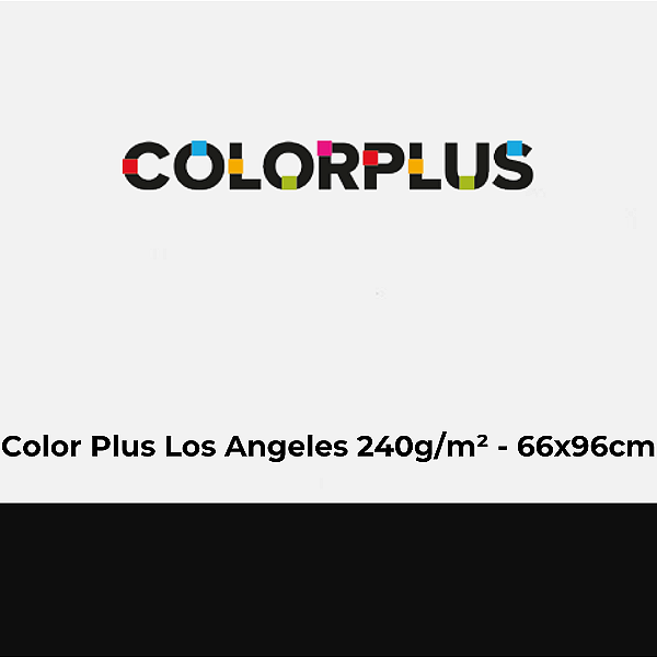 Papel Color Plus Los Angeles 240g/m² 66x96cm - Pacote com 25 folhas