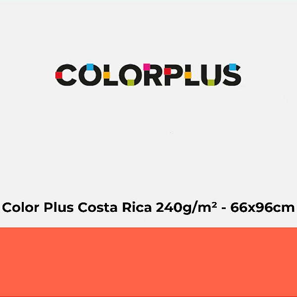 Papel Color Plus Costa Rica 240g/m² 66x96cm - Pacote com 25 folhas