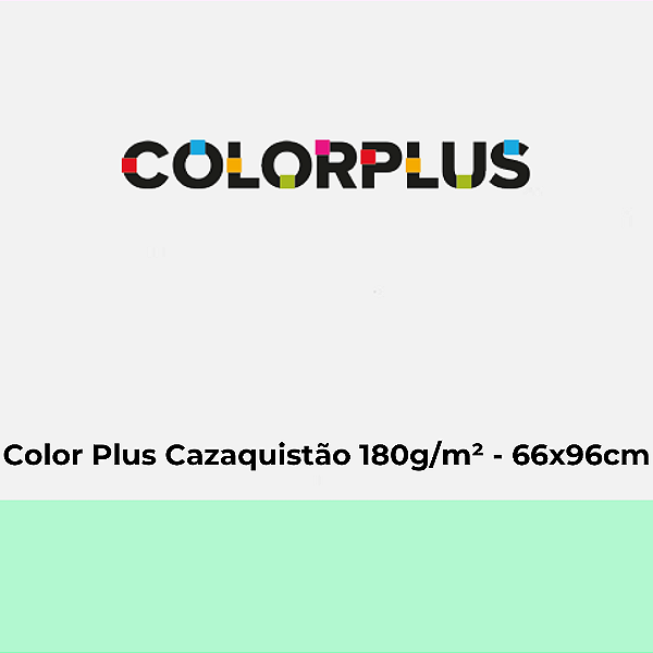 Papel Color Plus Cazaquistão 180g/m² 66x96cm - Pacote com 25 folhas
