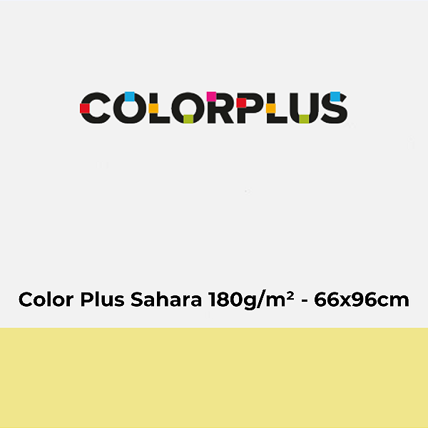 Papel Color Plus Sahara 180g/m² 66x96cm - Pacote com 25 folhas