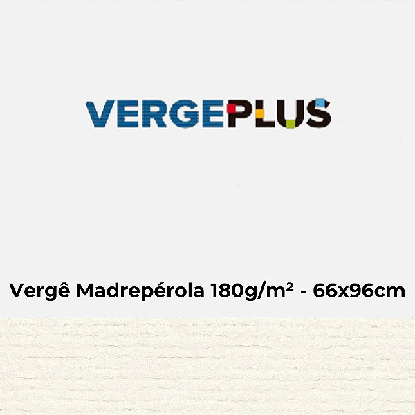 Papel Verge Madrepérola 180g/m² 66x96cm - Pacote com 25 folhas