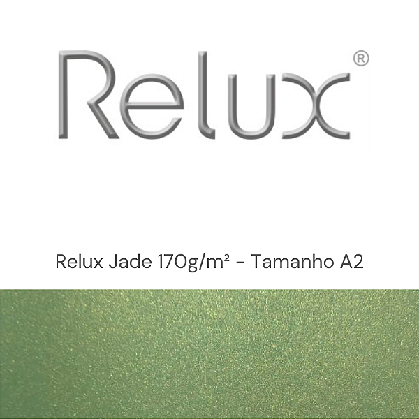Papel Relux Jade 170g/m² Tamanho A2 - Pacote com 10 folhas