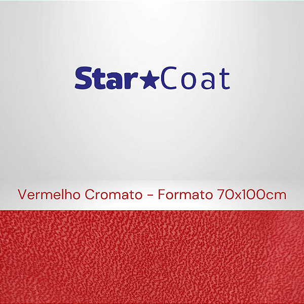 Revestimento StarCoat Vermelho Cromato Formato 70x100cm - Pacote com 10 folhas