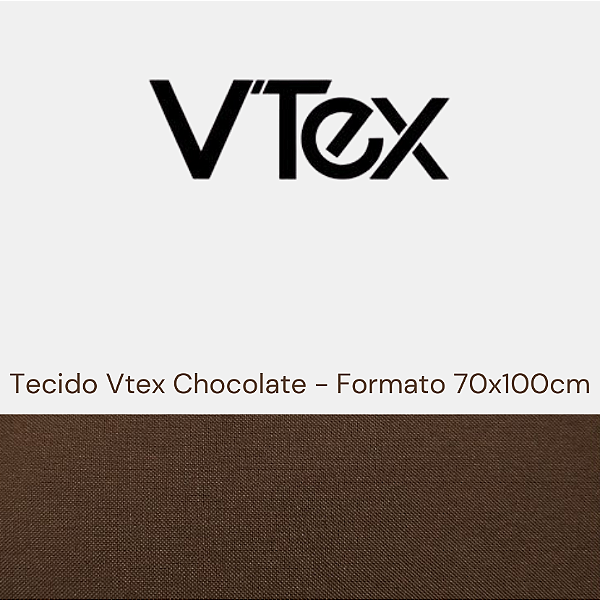 Tecido Vtex Chocolate Formato 70x100cm - Pacote com 10 folhas