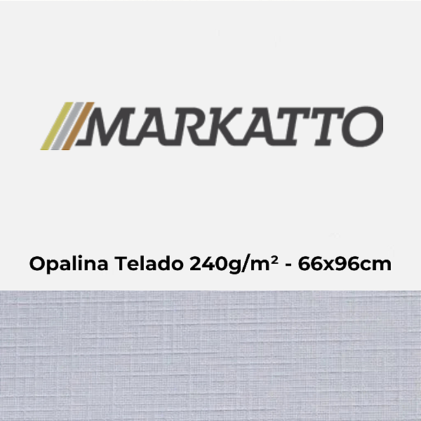 Papel Markatto Opalina Telado 240g/m² 66x96cm - Pacote com 25 folhas