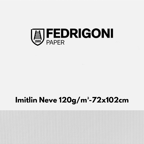 Papel Imitlin R/55 Aida Neve 120g/m² Tamanho 72x102cm - Pacote com 50 folhas