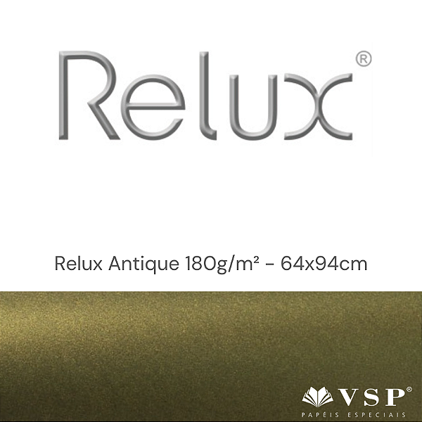 Papel Relux Antique 180g/m² Tamanho 64x94cm - Pacote com 10 folhas