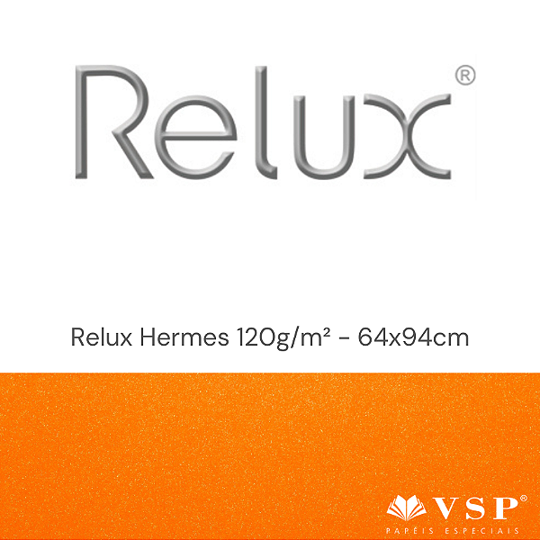 Papel Relux Hermès 120g/m² Tamanho 64x94cm - Pacote com 25 folhas
