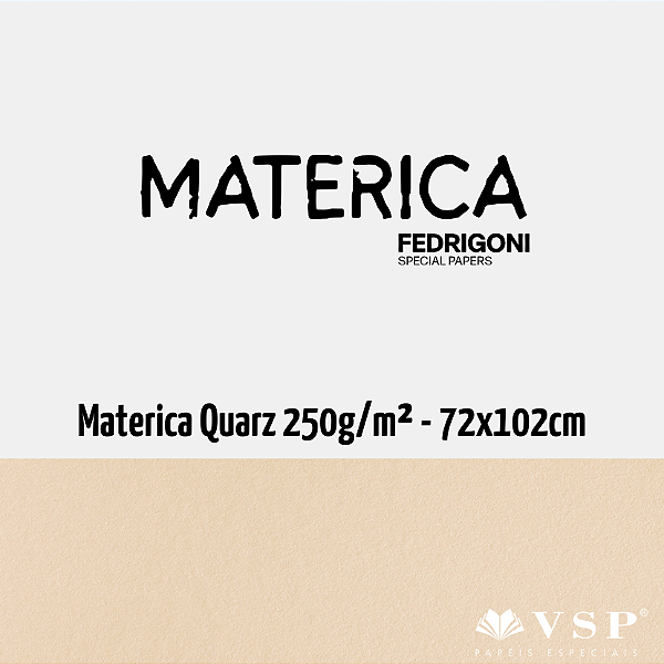 Papel Materica Quarz 250g/m² Tamanho 72x102cm - Pacote com 25 folhas