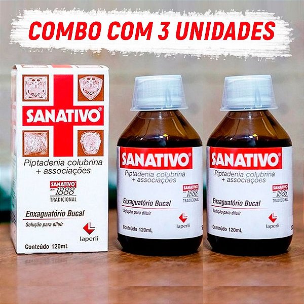 Combo c/ 3 Sanativos Enxaguatório Bulcal  120ml