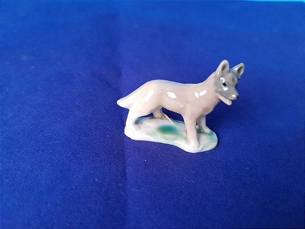 Anos 59 Bibelô miniatura de cerâmica Inglesa Wade Collie 3,2 cm