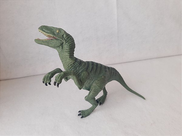 Dinossauro velociraptor articulado verde do Jurassic World , Hasbro 2005  - 28cm comprimento