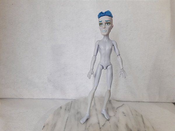 Boneco monster high Slo Mo. nude, flocado do cabelo com falhas