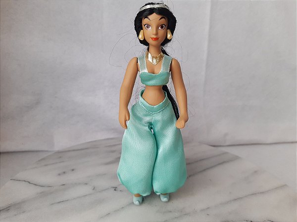 Boneca de porcelana Princesa Jasmine do Aladim Disney, coleção de Agostini