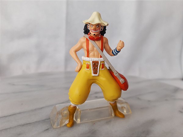 Figura de vinil estática de Usopp  , do anime One piece, coleção Salvat 8,5 cm