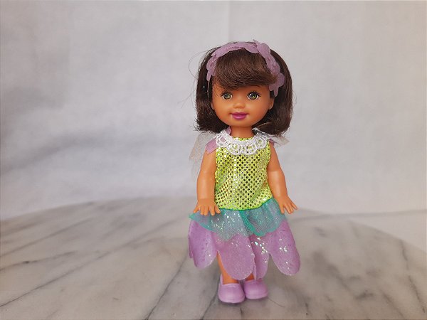 Boneca Kelly irmã da Barbie, fada das flores do quebrador de nozes , Mattel 11 cm